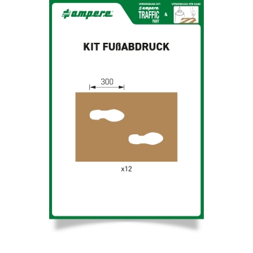 Schablonen KIT Fußabdruck